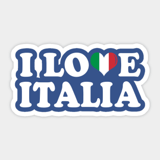 I Love Italia Italy Italian Italiano Sticker